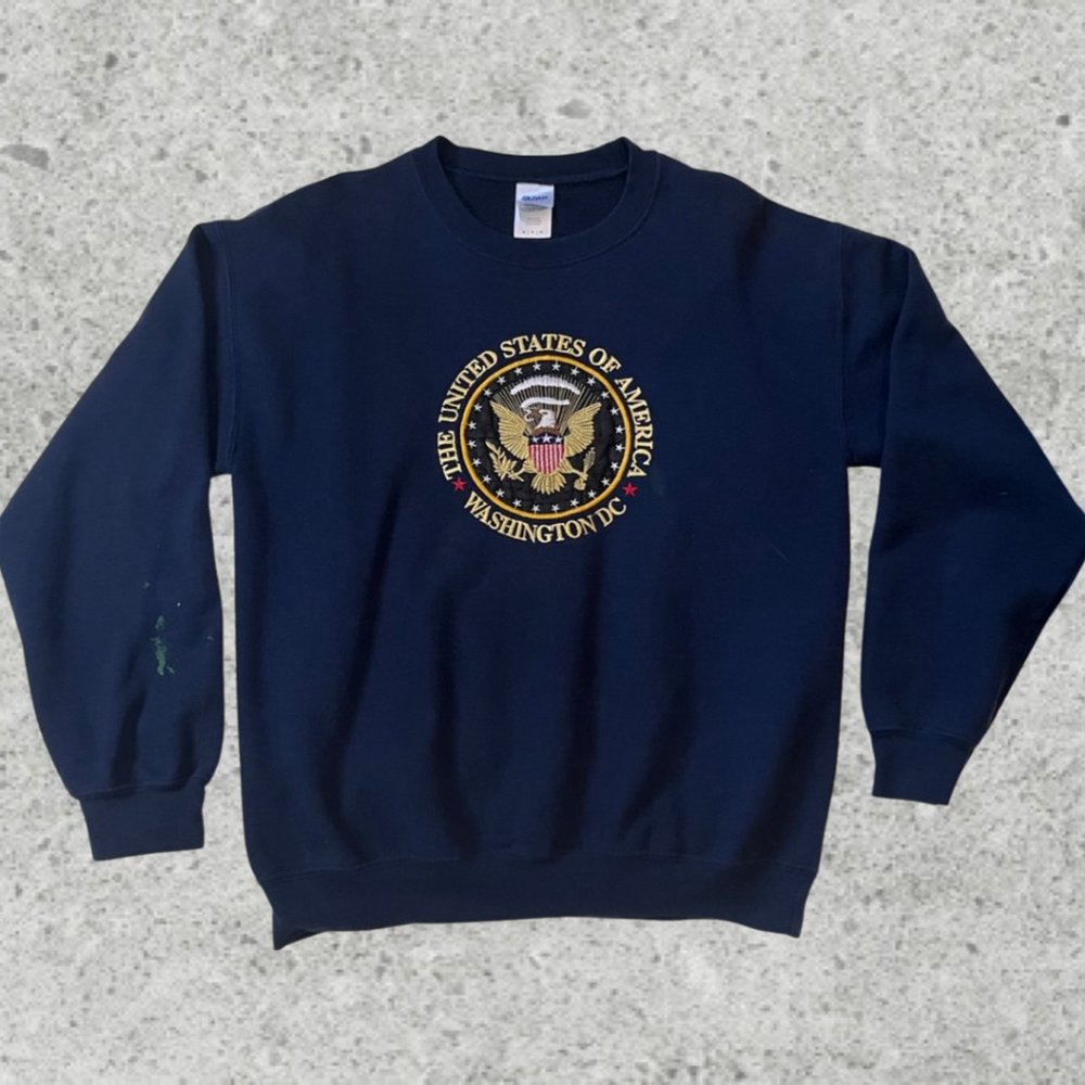 Vintage 90's United States of America Washington D.C Crewneck Size Medium